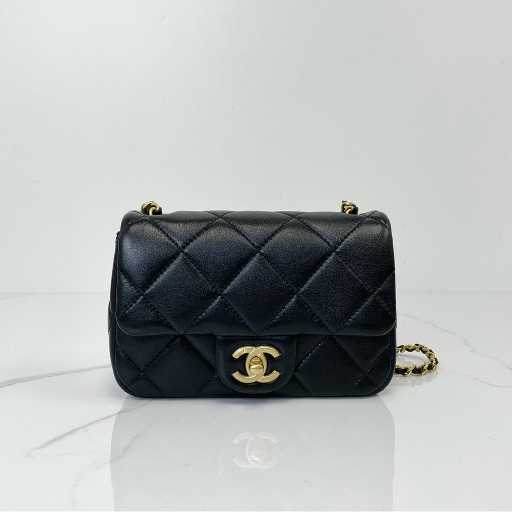 Chanel Mini Classic Flap with Pearl Crush